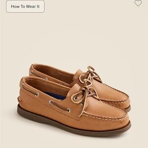 Sperry Brown Leather Boat Shoes